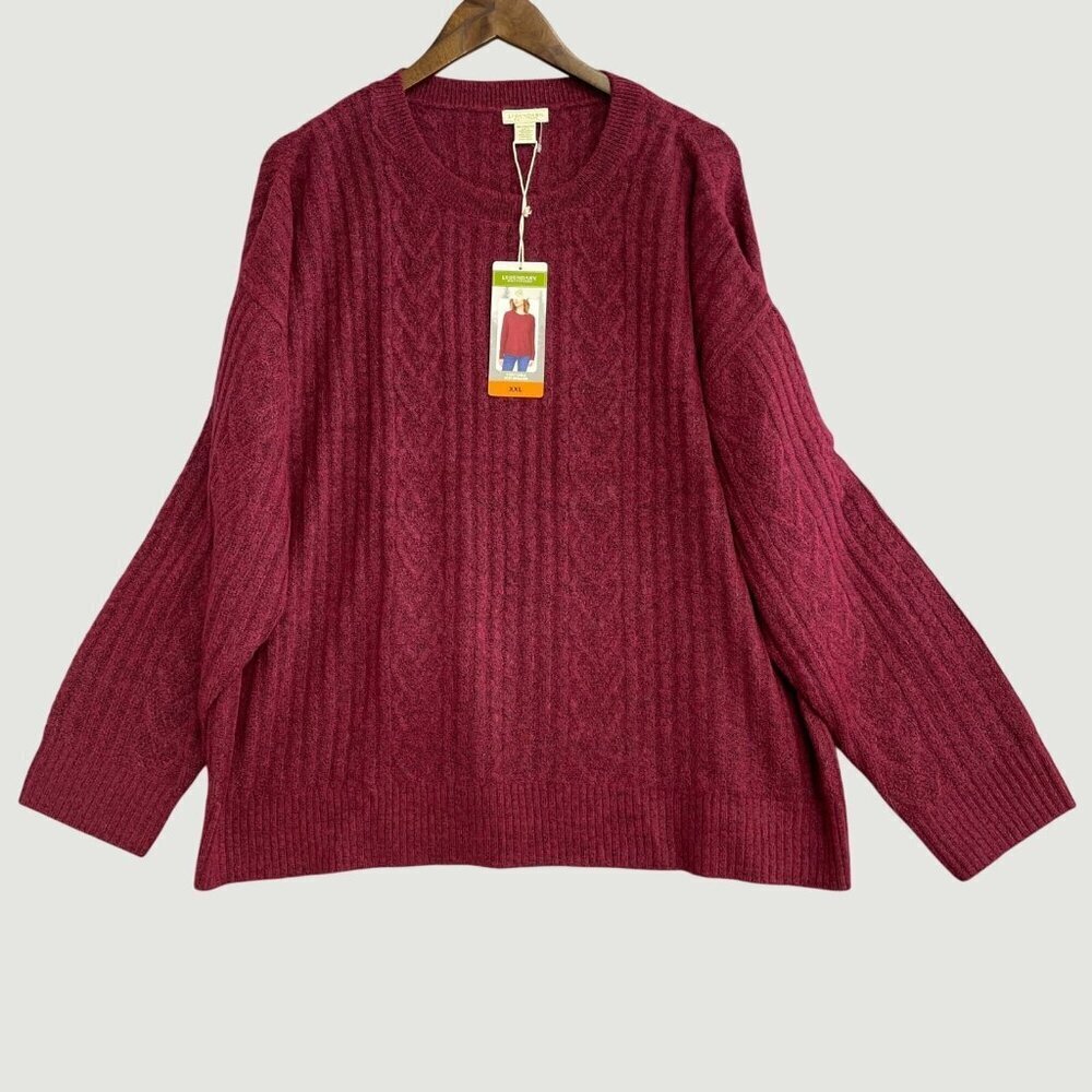 Legendary Outfitters Cozy Cable Knit Sweater XXL Crew neck Women's  M0167